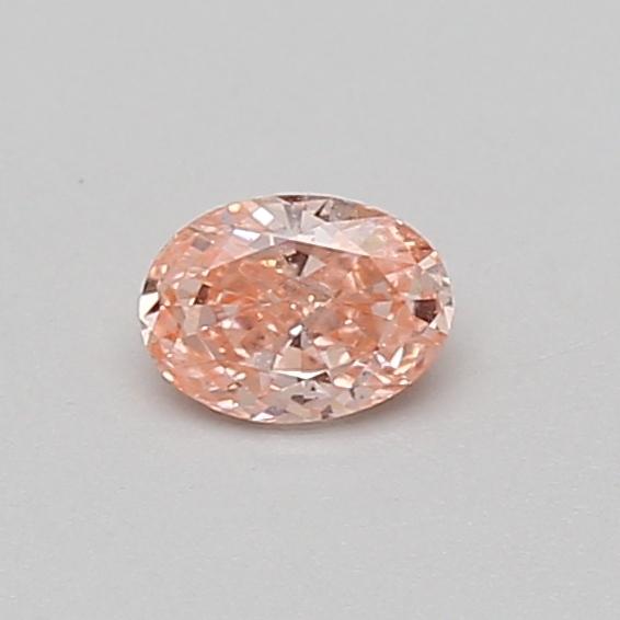 0.28 Ct. Fancy Vivid Pink Oval Lab Grown Diamond