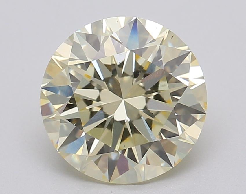 2.01 Ct. Fancy Light Yellow Round Lab Grown Diamond