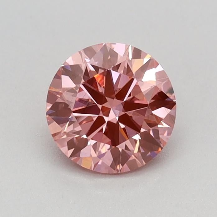 0.54 Ct. Fancy Vivid Pink Round Lab Grown Diamond