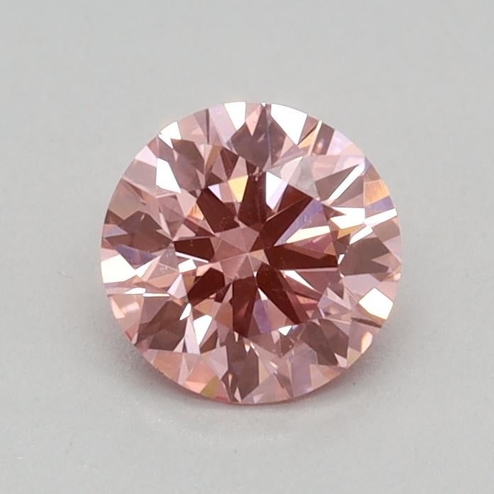0.34 Ct. Fancy Vivid Pink Round Lab Grown Diamond