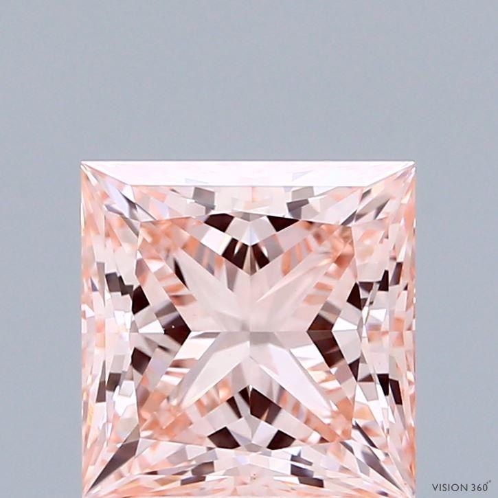 2.59 Ct. Fancy Intense Pink Princess Lab Grown Diamond