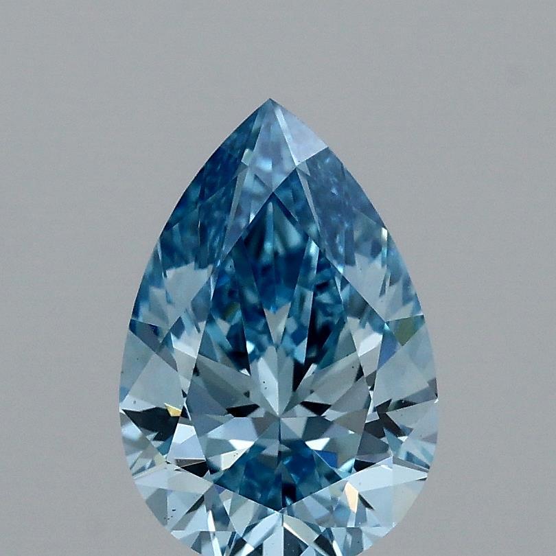 1.50 Ct. Fancy Vivid Blue Pear Lab Grown Diamond