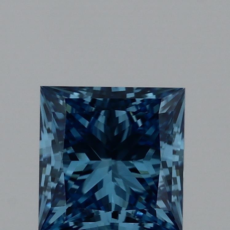 1.07 Ct. Fancy Vivid Blue Princess Lab Grown Diamond