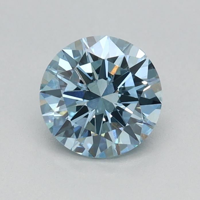 0.49 Ct. Fancy Vivid Blue Round Lab Grown Diamond