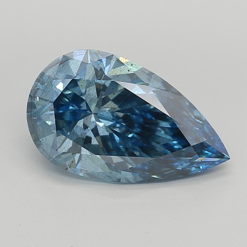 5.00 Ct. Fancy Vivid  Blue Pear Lab Grown Diamond