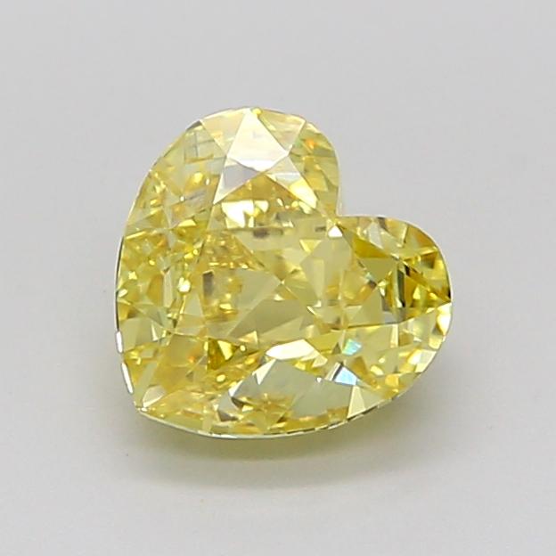 1.47 Ct. Fancy Intense Yellow Heart Lab Grown Diamond