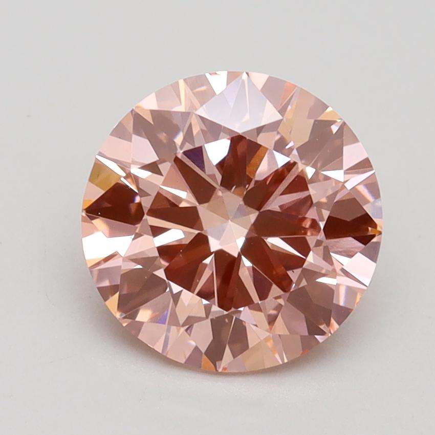 2.00 Ct. Fancy Intense Pink Round Lab Grown Diamond