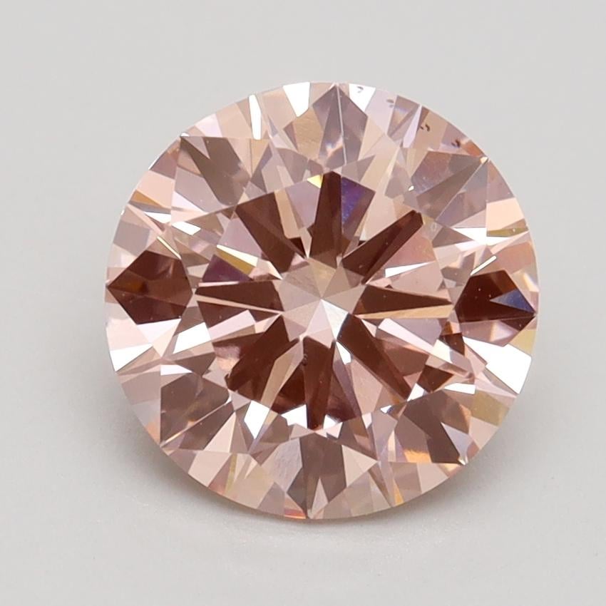 2.10 Ct. Fancy Intense Pink Round Lab Grown Diamond