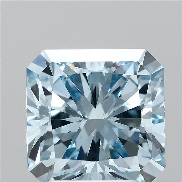 2.72 Ct. Fancy Vivid  Blue Radiant Lab Grown Diamond