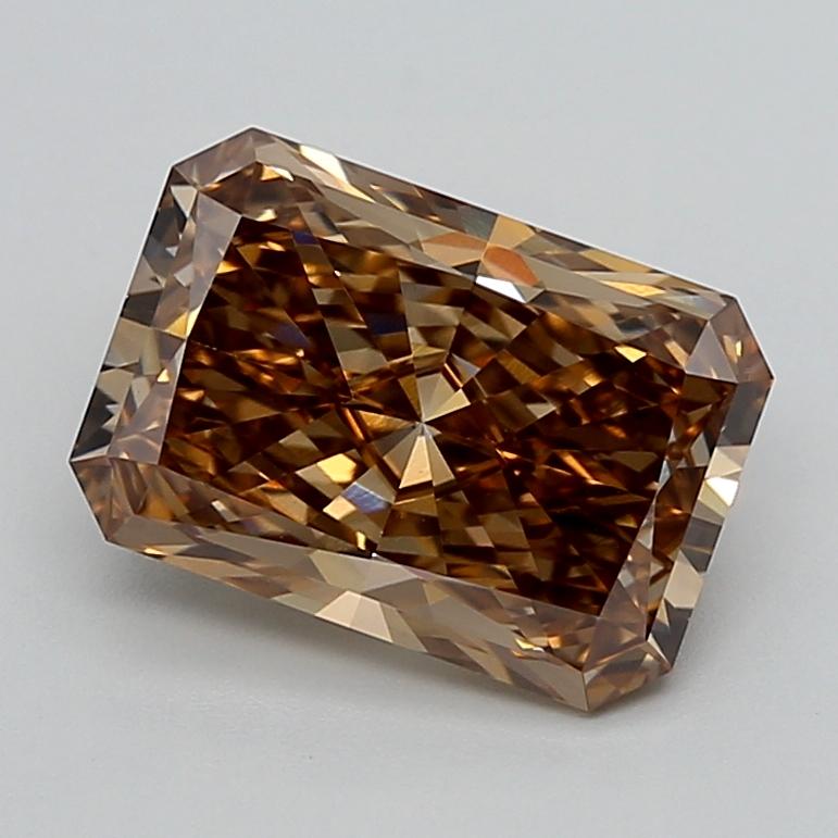 3.53 Ct. Fancy Light  Brown Radiant Lab Grown Diamond