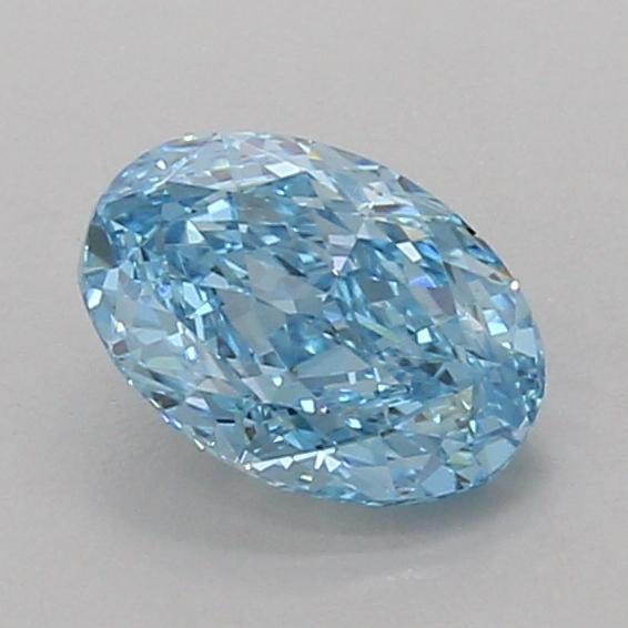 1.08 Ct. Fancy Vivid Blue Oval Lab Grown Diamond