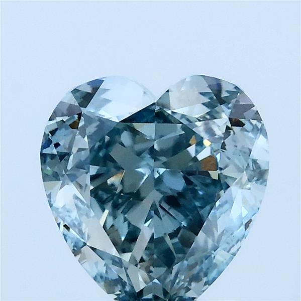 2.53 Ct. Fancy Blue Heart Lab Grown Diamond