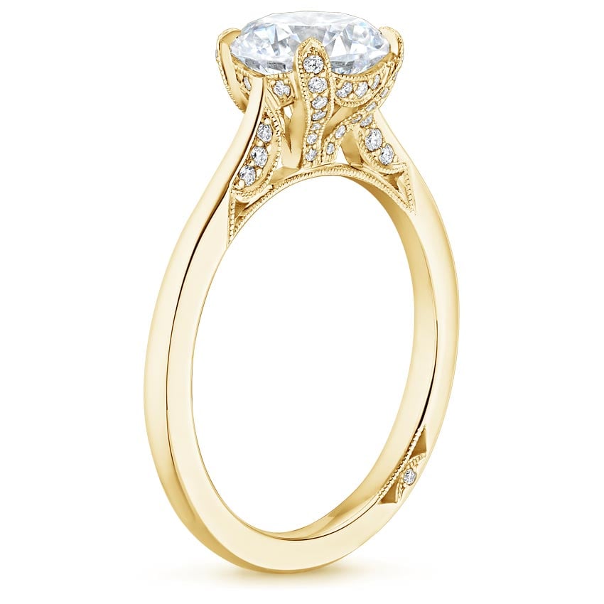 18K Yellow Gold Simply Tacori Diamond Ring (1/8 ct. tw.), large side view