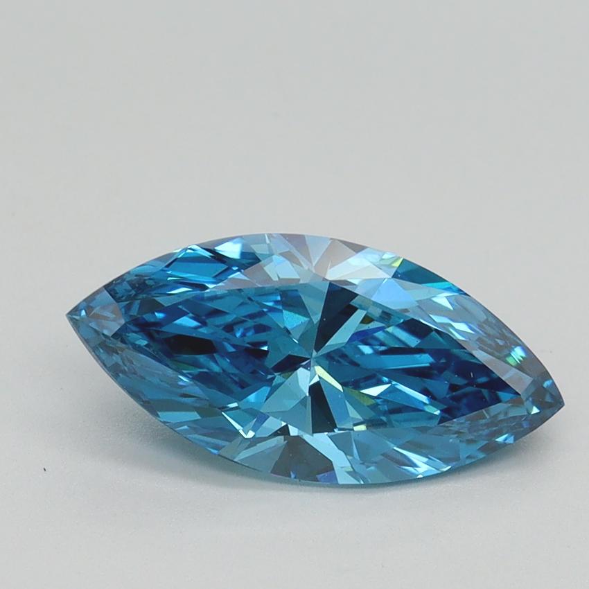 1.50 Ct. Fancy Vivid Blue Marquise Lab Grown Diamond