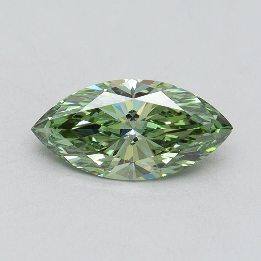 1.01 Ct. Fancy Vivid Green Marquise Lab Grown Diamond