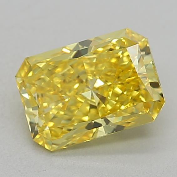 0.63 Ct. Fancy Vivid Yellow Radiant Lab Grown Diamond