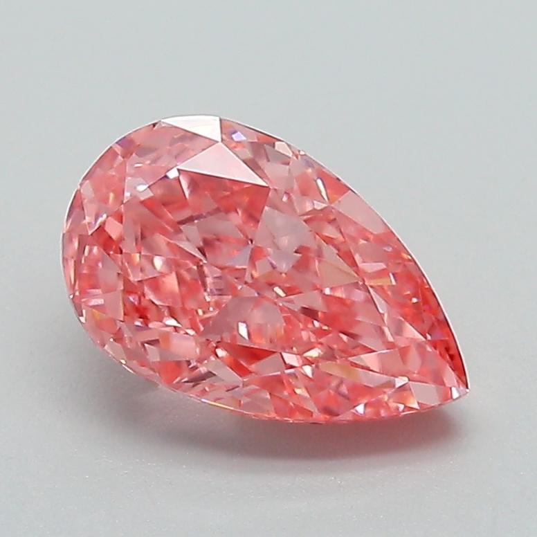 1.52 Ct. Fancy Vivid Pink Pear Lab Grown Diamond