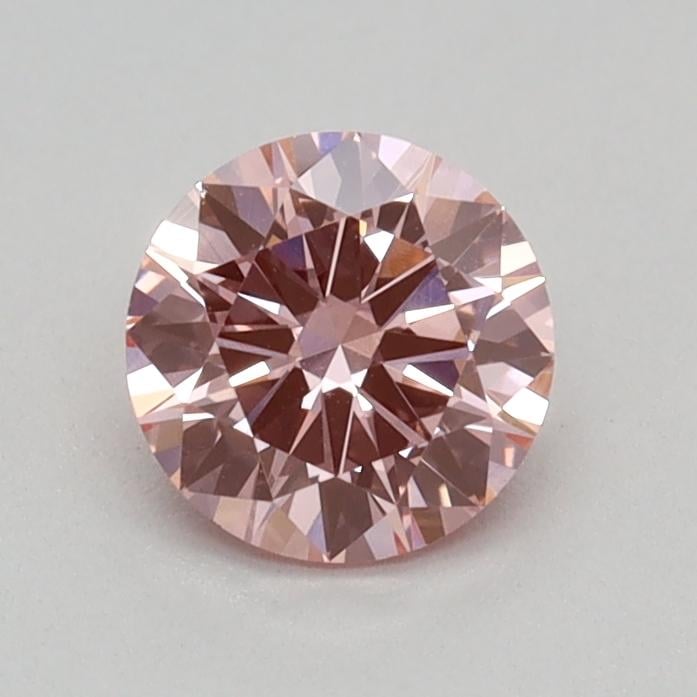 0.35 Ct. Fancy Vivid Pink Round Lab Grown Diamond