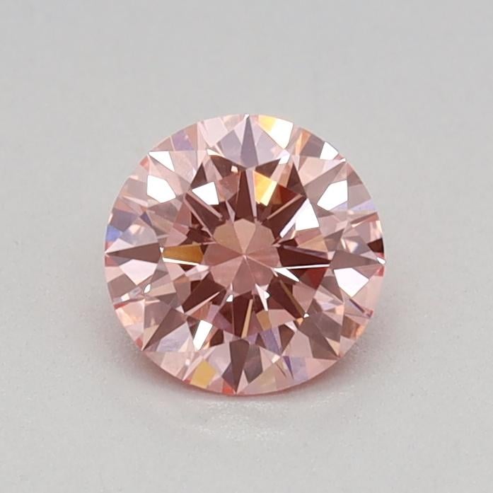 0.36 Ct. Fancy Vivid Pink Round Lab Grown Diamond