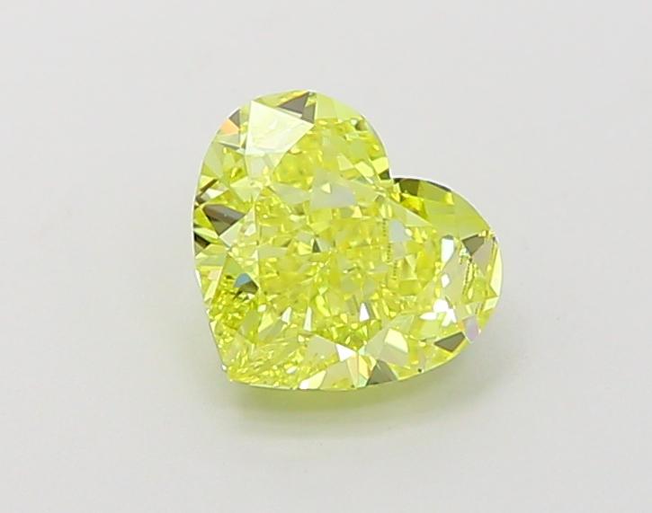 1.24 Ct. Fancy Vivid Yellow Heart Lab Grown Diamond