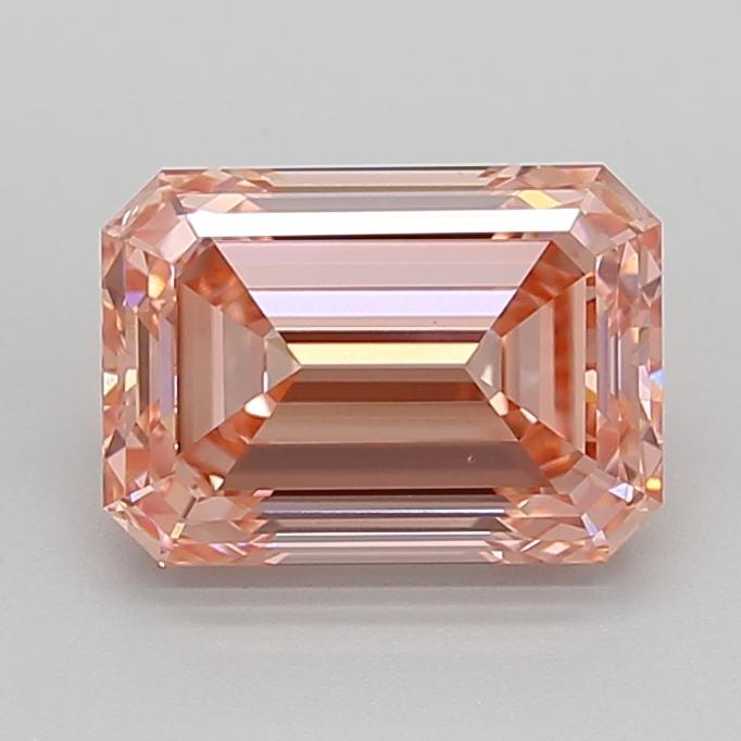 3.02 Ct. Fancy Vivid  Pink Emerald Lab Grown Diamond