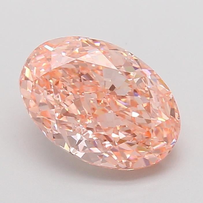 2.60 Ct. Fancy Vivid Pink Oval Lab Grown Diamond