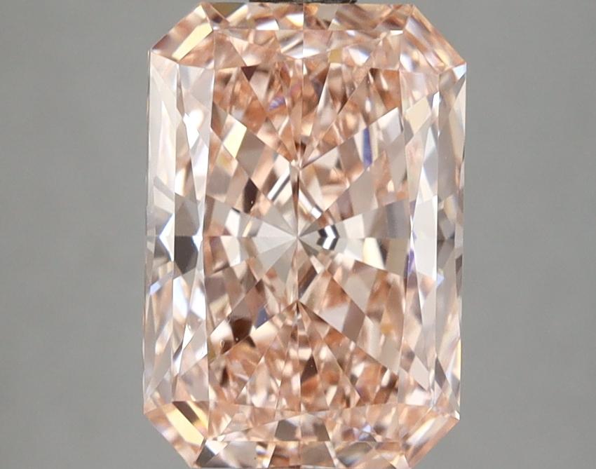 2.97 Ct. Fancy Vivid Pink Radiant Lab Grown Diamond