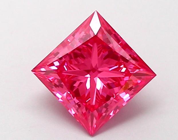 1.33 Ct. Fancy Vivid Pink Princess Lab Grown Diamond