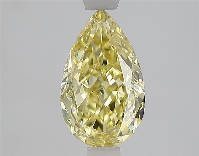 1.59 Ct. Fancy Intense  Yellow Pear Lab Grown Diamond