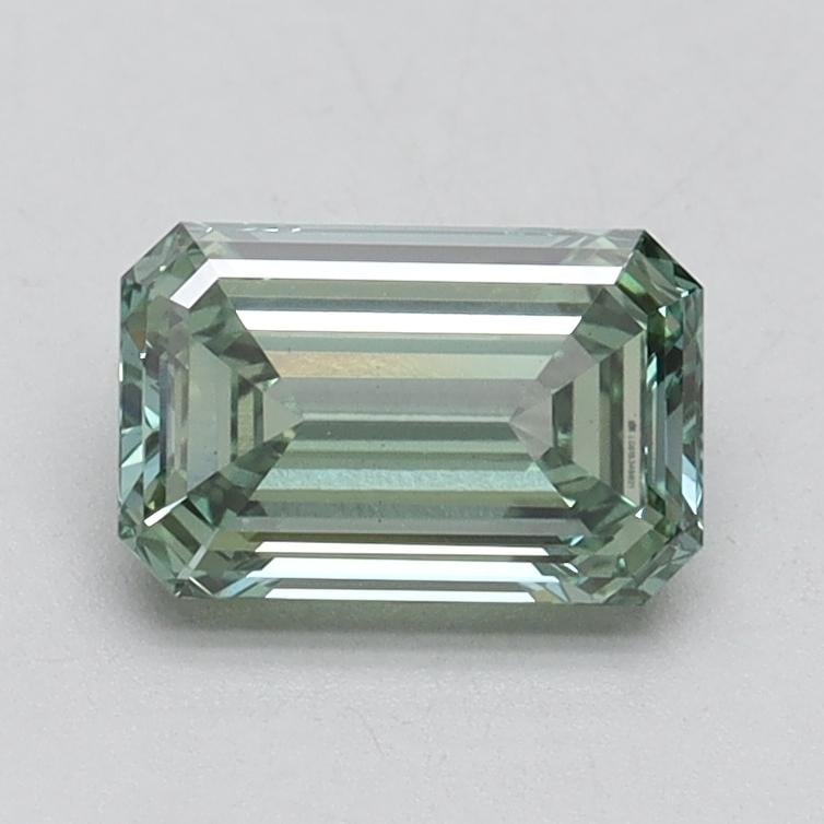 1.00 Ct. Fancy Vivid Pacific Green Emerald Lab Grown Diamond