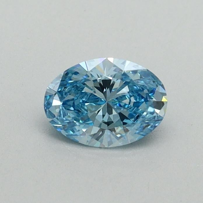 0.37 Ct. Fancy Vivid Blue Oval Lab Grown Diamond