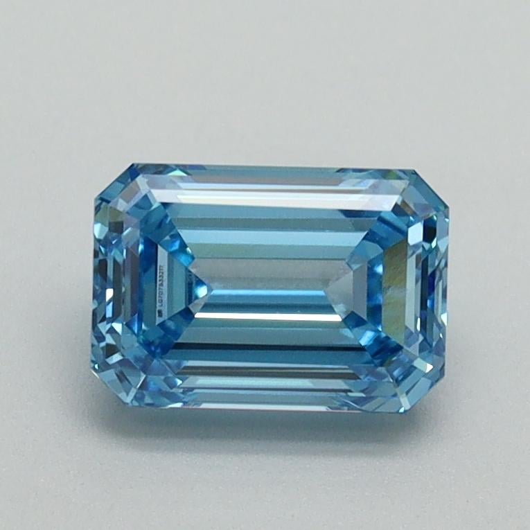 1.08 Ct. Fancy Vivid Blue Emerald Lab Grown Diamond