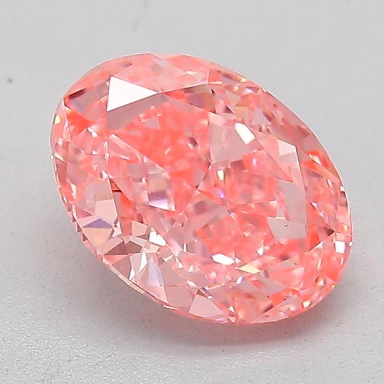 1.02 Ct. Fancy Vivid  Pink Oval Lab Grown Diamond