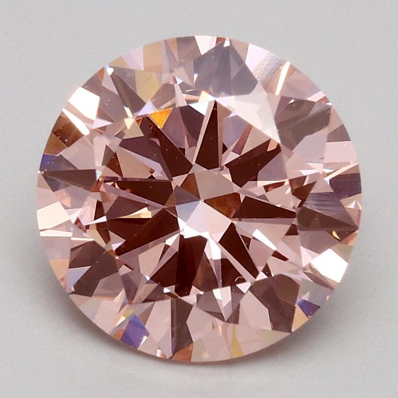 1.80 Ct. Fancy Intense Pink Round Lab Grown Diamond