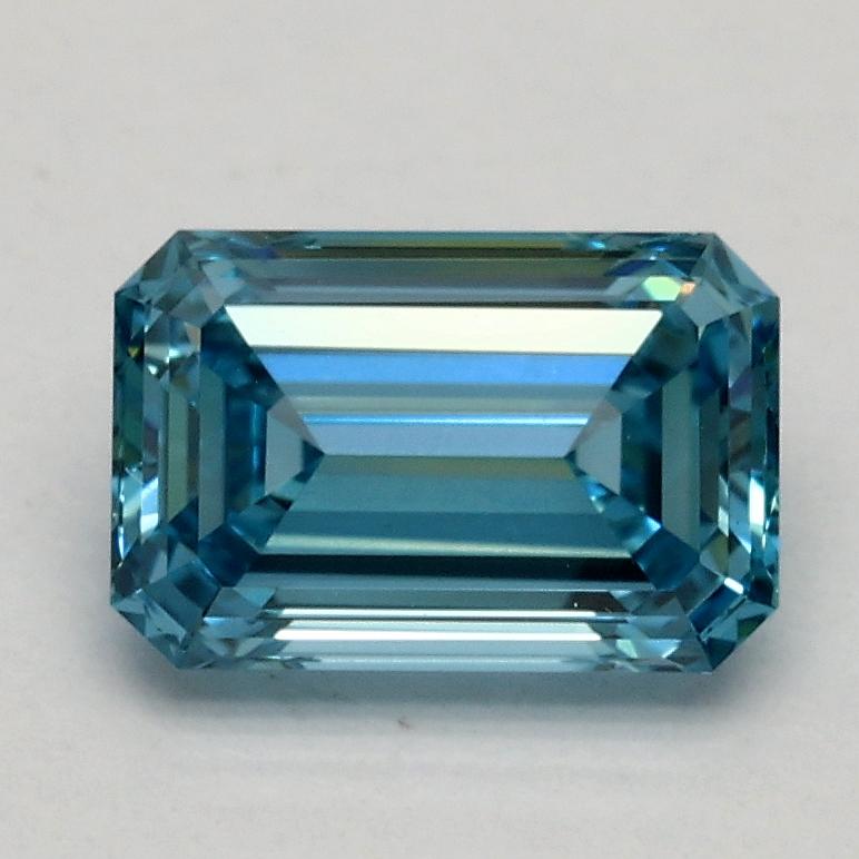 1.03 Ct. Fancy Vivid Blue Emerald Lab Grown Diamond