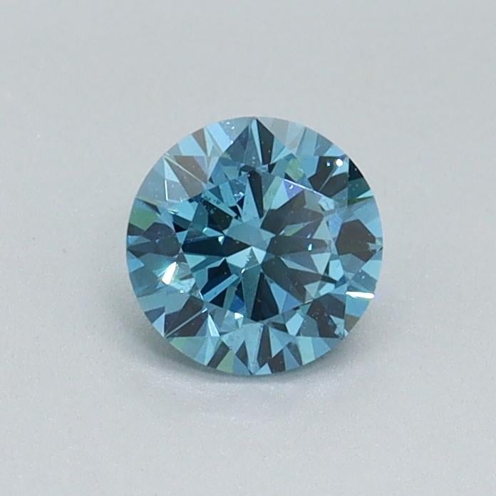 0.40 Ct. Fancy Vivid Blue Round Lab Grown Diamond