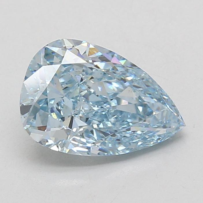 2.03 Ct. Fancy Vivid Blue Pear Lab Grown Diamond