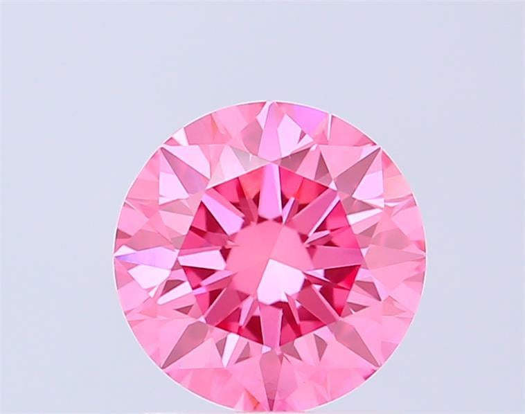1.50 Ct. Fancy Vivid Pink Round Lab Grown Diamond