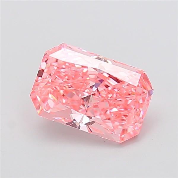 2.60 Ct. Fancy Vivid Pink Radiant Lab Grown Diamond