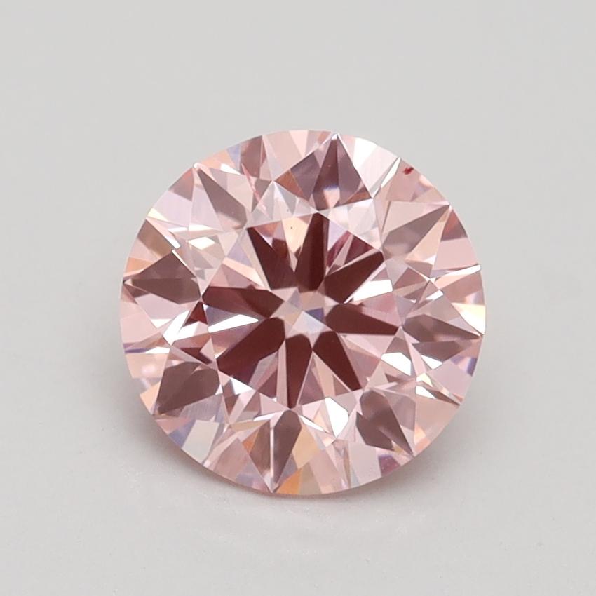 1.43 Ct. Fancy Intense Pink Round Lab Grown Diamond