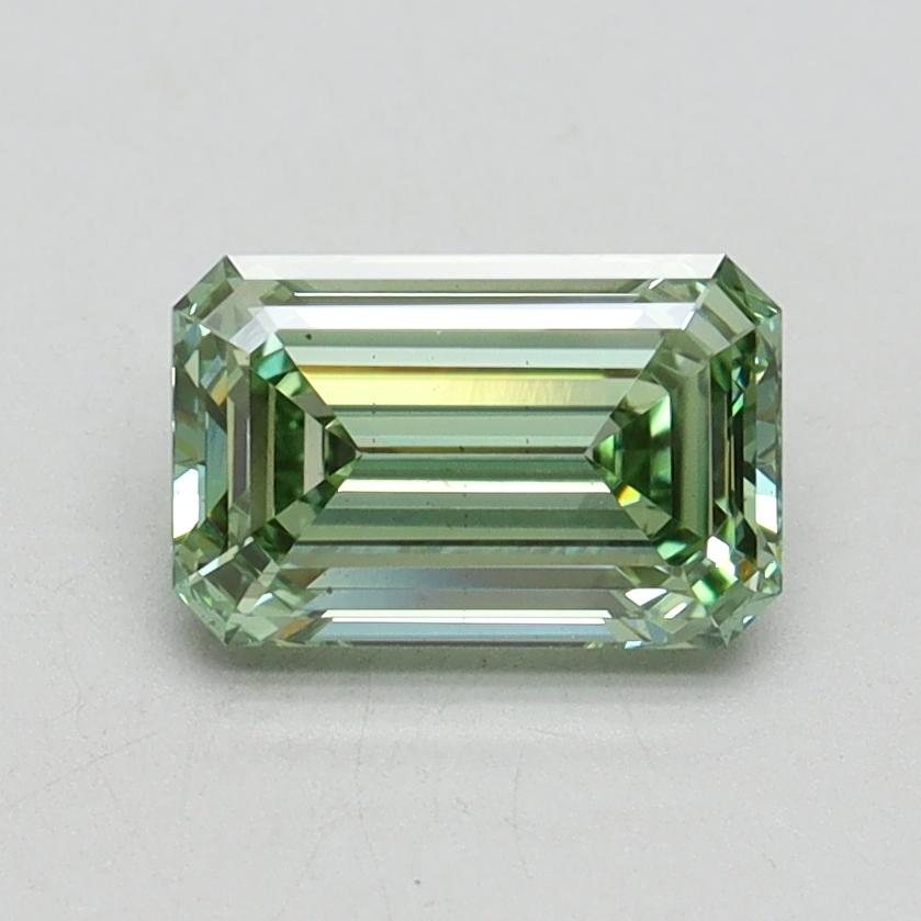 1.17 Ct. Fancy Vivid Green Emerald Lab Grown Diamond