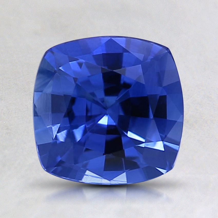 6mm Premium Blue Cushion Sapphire