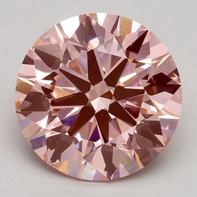 2.31 Ct. Fancy Intense Pink Round Lab Grown Diamond