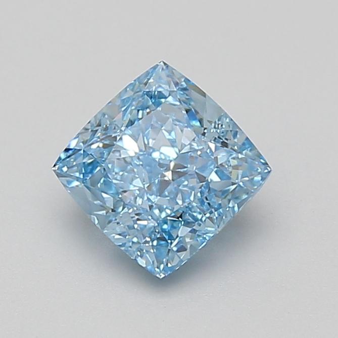 1.54 Ct. Fancy Vivid Blue Cushion Lab Grown Diamond