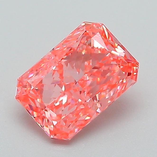 1.01 Ct. Fancy Vivid Pink Radiant Lab Grown Diamond