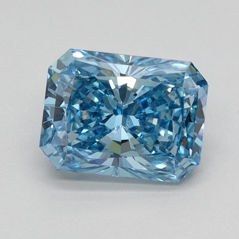 0.95 Ct. Fancy Vivid Blue Radiant Lab Grown Diamond