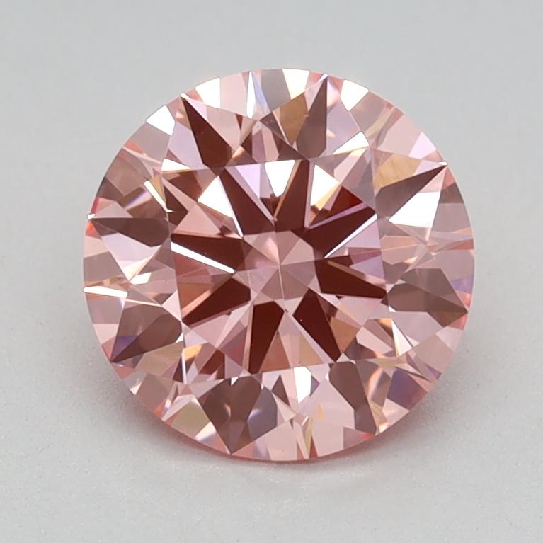 1.01 Ct. Fancy Vivid Pink Round Lab Grown Diamond