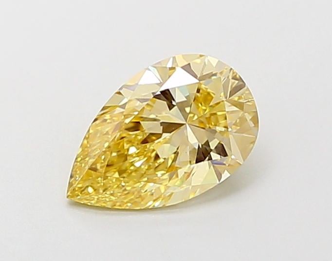 1.13 Ct. Fancy Intense Yellow Pear Lab Grown Diamond
