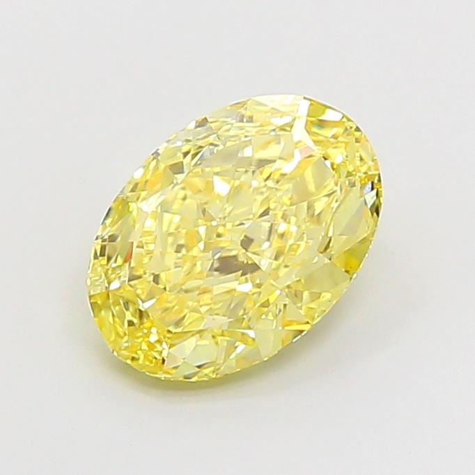 2.38 Ct. Fancy Intense Yellow Oval Lab Grown Diamond
