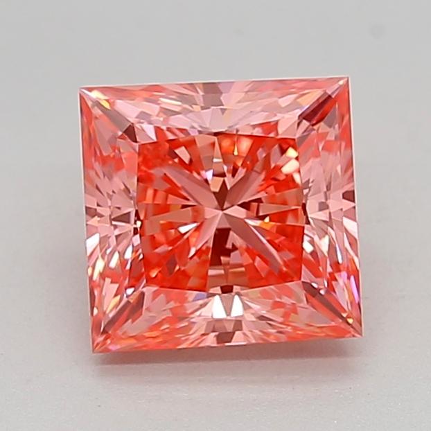 1.53 Ct. Fancy Vivid Pink Princess Lab Grown Diamond